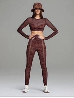 adidas x Ivy Park Monogram Sheer Panel Tights